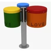 Rainbow trio bongos